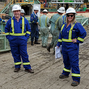 Jenna Heisler with Alberta Premier Jason Kenney