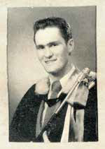 Angus Juckes 1951 Brandon College yearbook photo.