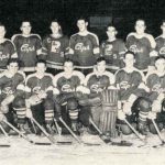 1951 Brandon College Caps hockey team photo