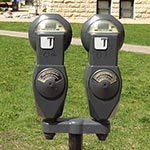 Parking Meters on campus